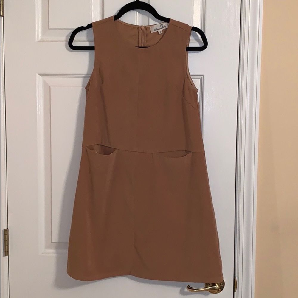 LF Suede Shift Dress with Pockets!